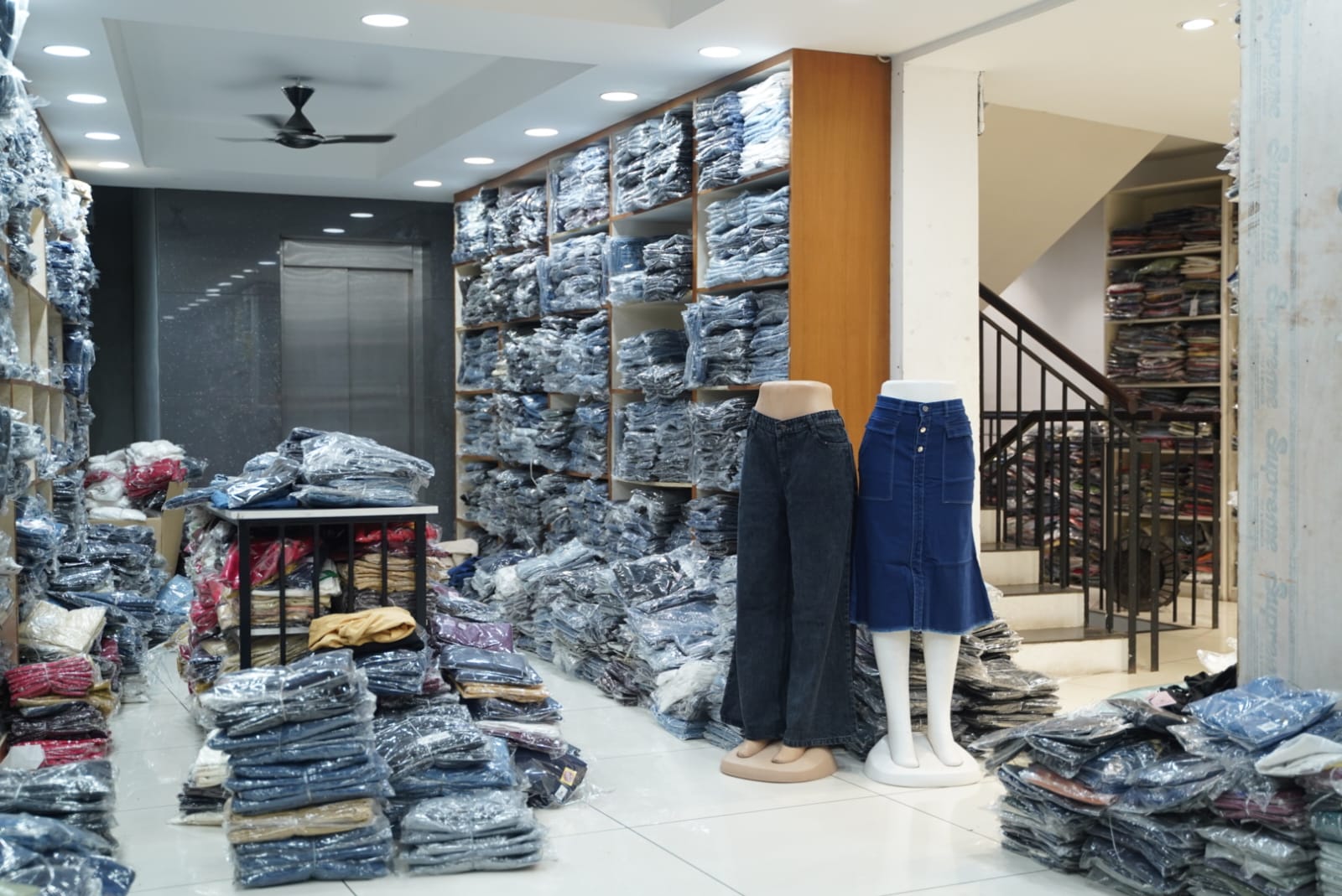 First floor denim section, Anjali showroom