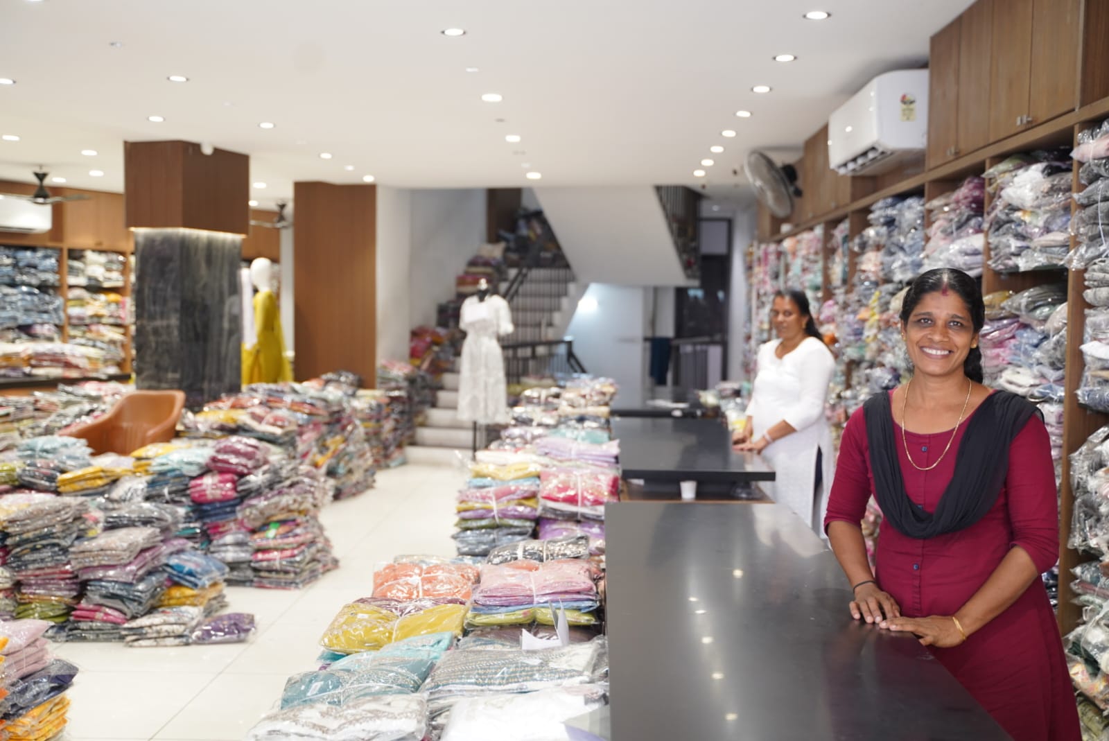 Anjali showroom interior with buyers
