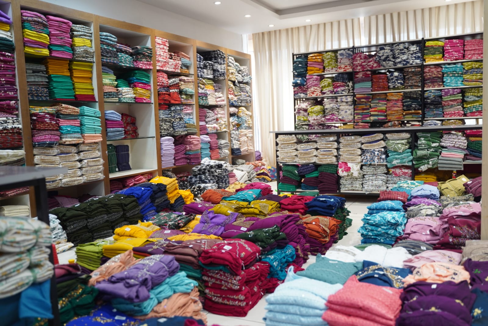Third floor fabric storage, Anjali showroom